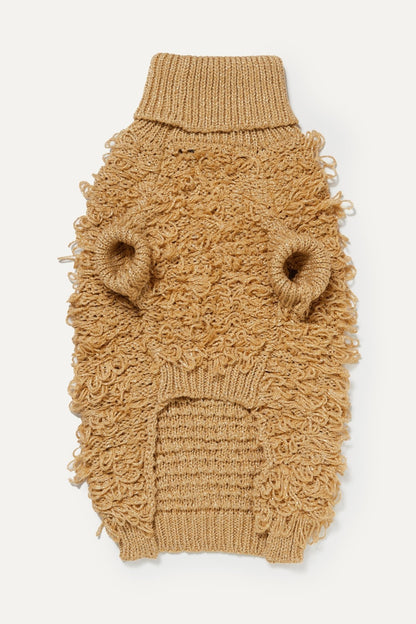 Metallic Curly Knit Sweater