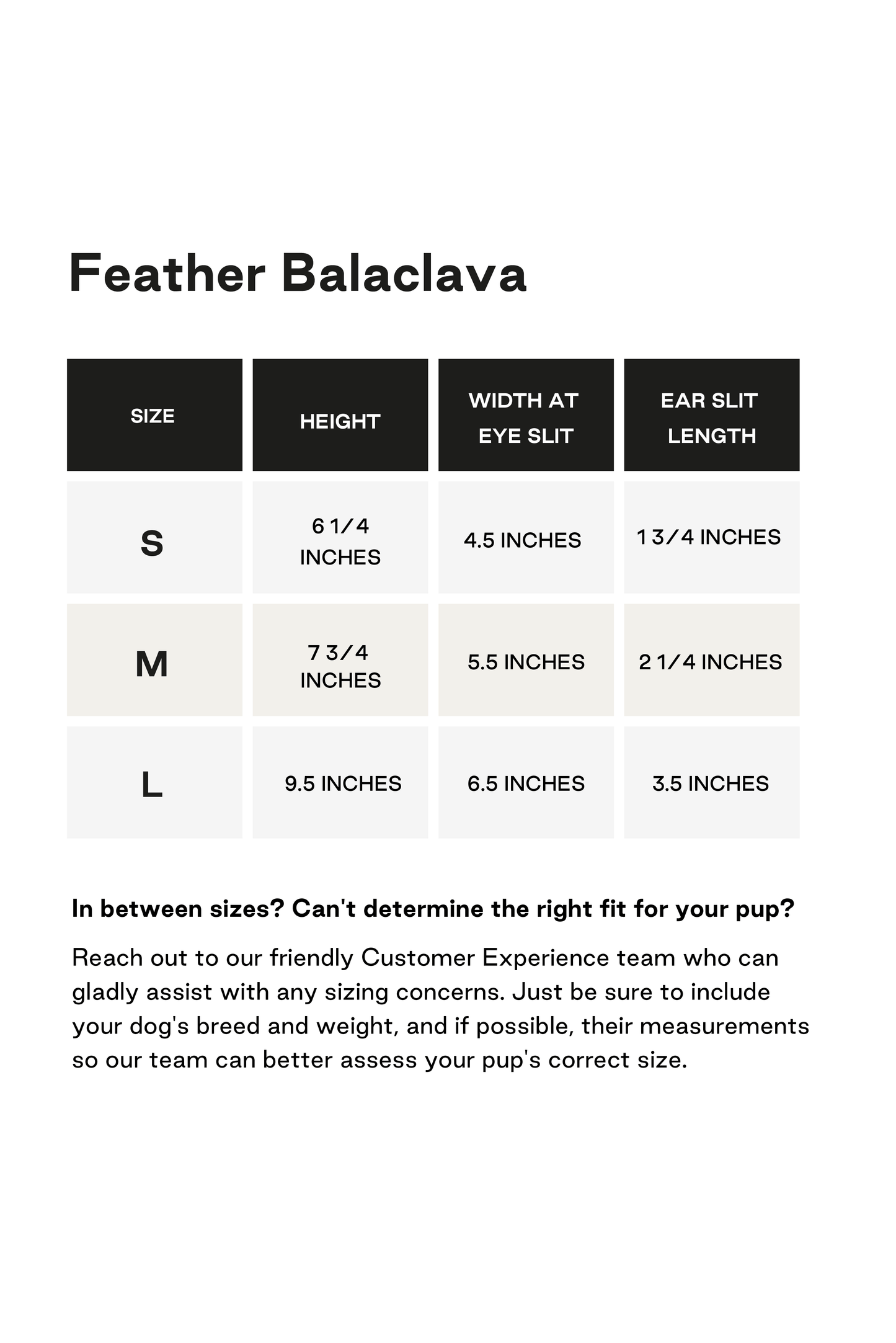 Pet Feather Balaclava