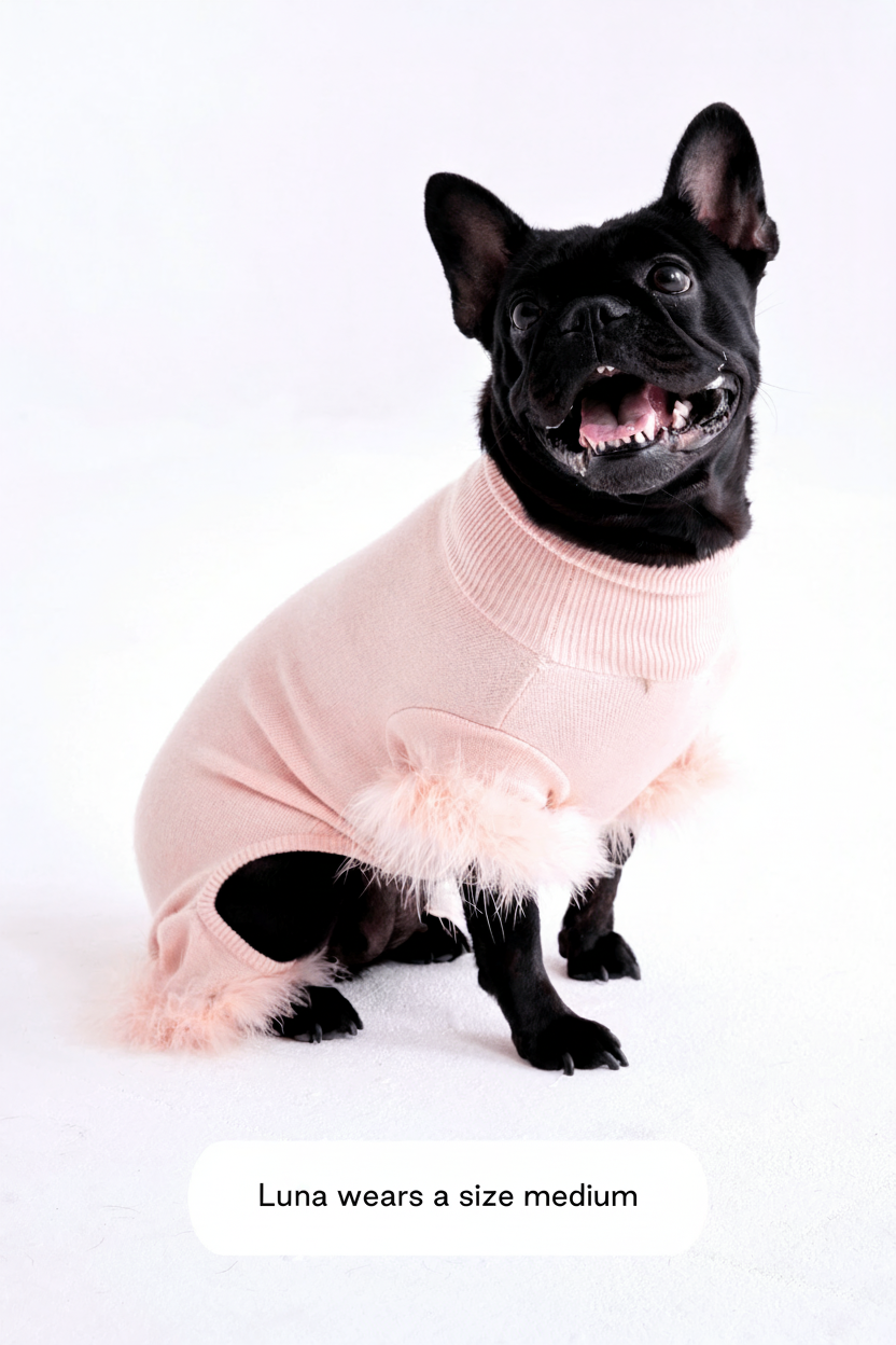 Feather Knit Cozy Onesie